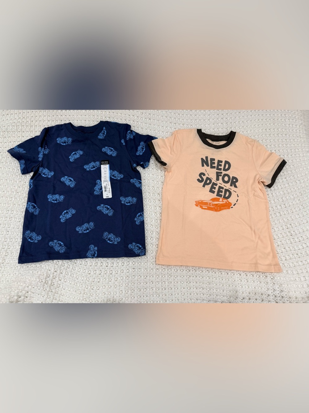 Okie Dokie Boys Crew Neck Short Sleeve Regular Fit Graphic 2-pk tees in blue 5.